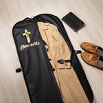 Gepersonaliseerd kruis geloof ontwerp Oxford waterdicht opknoping kleding tas met handvat en naam verjaardag kerstcadeau voor Pastor Geestelijke christelijke