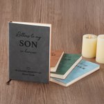 Personalized Letters To In Heaven Leather Notebook with  Appellation and Name Sympathy Condolence Gift for Loss of Family Friends