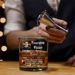Personalisierte lustige Rezept Foto 10 oz Whiskey Glas mit Namen und Alkohol Name Geburtstag Vatertag Geschenk für Papa Opa Whiskey-Liebhaber
