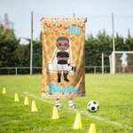 Personalisierte Ice Cream Drip Sport Cartoon anfängliche schnell trocknen überdimensioniert Strand Handtuch mit Namen Nummer Strand Party Geburtstagsgeschenk für Baseball Fußball-Liebhaber