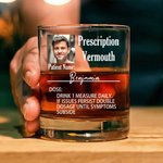 Personalisierte lustige Rezept Foto 10 oz Whiskey Glas mit Namen und Alkohol Name Geburtstag Vatertag Geschenk für Papa Opa Whiskey-Liebhaber