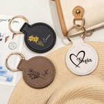 Set di 2 clip per cappello in pelle magnetico personalizzato con fiore di nascita e nome tre forme accessorio da viaggio regalo per lei