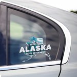 Personalized State Map Weatherproof Decal Sticker with Text Car Window Decor Birthday Gift for Family Car Owners