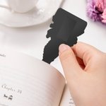 Marcapáginas magnético personalizado con nombre y personaje lector de dibujos animados regalo de cumpleaños para amantes de los libros