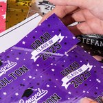 Etichette impermeabili personalizzate con nome e anno classe di laurea 2025 per bottiglie acqua regalo di festa di laurea per laureati