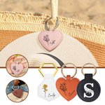 Set di 2 clip per cappello in pelle magnetico personalizzato con fiore di nascita e nome tre forme accessorio da viaggio regalo per lei