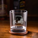 Personalisierte Golf Thema Whiskey Glas mit Namen Vatertag Geburtstag Geschenk für Herren Golf-Liebhaber Trinker