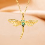 Personalisierte Exquisite glänzende Birthstone Libelle Halskette mit Zirkon Einzigartiger Schmuck Geburtstag Jahrestag Muttertag Geschenk für Frauen Schmuck