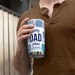 Personalisierte blaue Blase Dialog Box lustige Witze 20 oz Becher mit Text und Strohhalm Vatertag Geburtstag Geschenk für Papa Opa