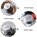 Personalized BBQ Master Kitchenware Flame Stainless Steel Magnetic Kitchen Timer with Name Birthday Father's Day Gift for Dad Cooking Enthusiast