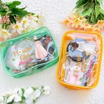 Personalisierte Schmetterling Blume Mädchen klar Make-up Tasche mit Namen Portable Reise Essentials Hochzeit Braut Dusche Geschenk für Mädchen