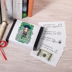 Personalisierte Cartoon Absolvent Überleben Box Cash-Karten-Halter mit Namen High School College Graduation Geschenk für Freshmen