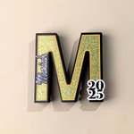 Personalized Graduation Cap 3D Printed Letter Name Sign with Year Party Desk Decor Graduation Appreciation Gift for Graduates Classmates