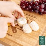 Personalized Engraved Grills It Spatula Fork FSC Bamboo Charcuterie Cutting Board with Juice Groove Ship from USA Father's Day Gift for Dad Grandpa