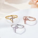 Gepersonaliseerd Geboortesteen Kruis Sierring Minimalistisch Sieraden Verjaardag Religieus Doopcadeau voor Vrouwen Christelijk