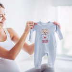 Personalised Embroidered Love Letter Puppy 100% Cotton Baby Romper Puff T-shirt with Name Birthday Valentine's Day Gift for Boys Girls