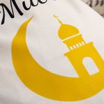 Personalised Eid Mubarak Moon Drawstring Canvas Treat Bag with Name Ramadan Stocking Stuffer Eid Gift for Kids