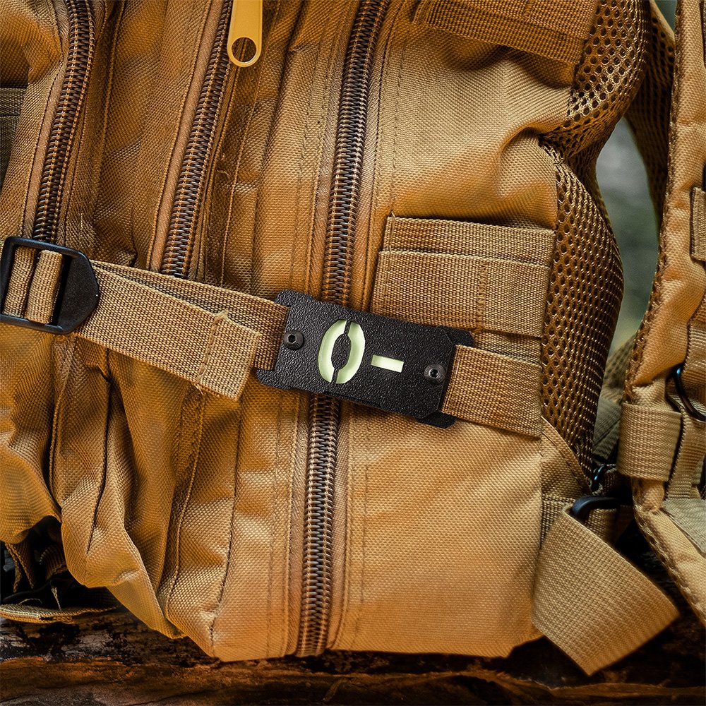 Personalisierte leuchtende Blutgruppe Notfall medizinische Informationen Molle Indikator EDC Gear taktische Überleben Accessoire Geschenk für Outdoor-Enthusiasten 3