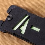 Personalisierte leuchtende Blutgruppe Notfall medizinische Informationen Molle Indikator EDC Gear taktische Überleben Accessoire Geschenk für Outdoor-Enthusiasten 7
