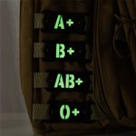 Personalisierte leuchtende Blutgruppe Notfall medizinische Informationen Molle Indikator EDC Gear taktische Überleben Accessoire Geschenk für Outdoor-Enthusiasten 2