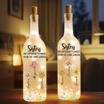 Sorelle personalizzate sono fiori diversi 2-8 fiori di nascita Lampada bottiglia LED con nome Home Decor regalo di compleanno per amici sorella