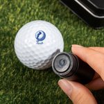 Personalized Swing Female Character Golf Ball Stamp with Name and Metal Storage Box Golf Accessory Birthday Sports Gift for Women Golf Players Lovers