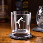 Personalisierte Ballett Silhouette Whiskey Glas mit Namen Home Kitchen Decor Team Geburtstag Geschenk für männliche Tänzer Weinliebhaber