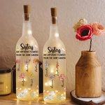 Sorelle personalizzate sono fiori diversi 2-8 fiori di nascita Lampada bottiglia LED con nome Home Decor regalo di compleanno per amici sorella