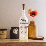 Sorelle personalizzate sono fiori diversi 2-8 fiori di nascita Lampada bottiglia LED con nome Home Decor regalo di compleanno per amici sorella