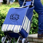 Personligt monogram Hållbar stor shoppingvagn Ersättningsväska med initialer och namn Shopping Campingtillbehör Födelsedagspresent för familjen