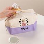 Neceser personalizado para caballeros de gran capacidad con nombre esenciales para viaje regalo de cumpleaños para hombre y Día del Padre