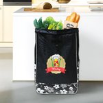 Personalized Fruits Vegetables Chef Hat Initial Durable Shopping Cart Trolley Replacement Bag with Name Shopping Accessory Birthday Gift for Family