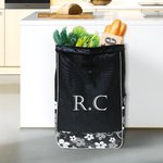 Borsa di ricambio personalizzata con iniziale e nome monogramma durevole e grande carrello della spesa campeggio accessorio regalo per famiglia