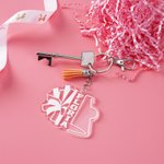 Personalisierte Cheer Pom Poms Megaphon klar Acryl Schlüsselanhänger mit Namen und Quasten Sport Team Geburtstag Geschenk für Cheerleader