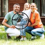Personlig familietre av liv metallskilt med 1-17 navn og tekster Veggkunst Hjemmeinnredning Farsdag Morsdag Thanksgiving Gave til besteforeldre