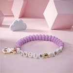 Personalized Multicolor Cousin Crew Rabbit Pendant Beaded Bracelet with Texts Family Jewelry Party Anniversary Birthday Gift for Kids Cousins