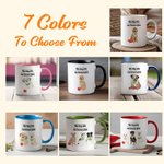 Personalized My Dog Ate My Lesson Plan 1-3 Pet Photos 11 oz Ceramic Coffee Mug with Names Teacher's Day Birthday Gift for Teachers Dog Lovers