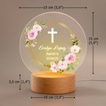 Veilleuse LED Couronne Personnalisée avec Texte 