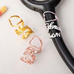 Personalized Name Tag Stethoscope Charm with Job Title Nurse Week Appreciation Gift for Doctor Nurse Medical Staff
