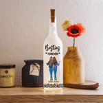 Personalizado Besties Forever Leopardo Imprimir 2-4 Personajes de dibujos animados LED Botella Lámpara con nombre Bachelorette Party Birthday Gift for Sisters Besties