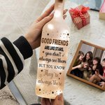 Personalisierte Besties Forever Star 2-4 Cartoon-Charaktere LED-Flasche Lampe mit Namen Bachelorette Party Geburtstag Geschenk für Schwestern Besties