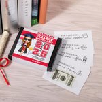 Personlig Cartoon Graduate Multicolor Cash Gift Card Holder Survival Box med 20 kort High School Graduation Back to School Present för studenter