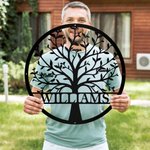 Decorazione da parete personalizzato con 1-20 nomi albero della vita regalo per festa del papa festa della mamma inaugurazione della casa per famiglia