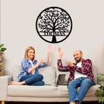 Decorazione da parete personalizzato con 1-20 nomi albero della vita regalo per festa del papa festa della mamma inaugurazione della casa per famiglia