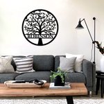 Decorazione da parete personalizzato con 1-20 nomi albero della vita regalo per festa del papa festa della mamma inaugurazione della casa per famiglia