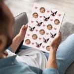 Personalized Funny 1-3 Avatar Photos Building Brick Puzzles with Heart Home Decor Holiday Birthday Gift for Friends Family