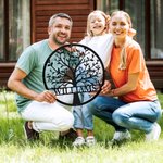 Decorazione da parete personalizzato con 1-20 nomi albero della vita regalo per festa del papa festa della mamma inaugurazione della casa per famiglia