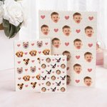 Personalized Funny 1-3 Avatar Photos Building Brick Puzzles with Heart Home Decor Holiday Birthday Gift for Friends Family
