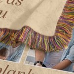 Personalizada Best Ever 9 Fotos de familia Collage Suave manta con apodo y borlas Decoración del hogar Cumpleaños Día del padre Regalo para papá Abuelo