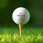 Personalised Best Dad By Par Golf Ball with Names Set of 3 Birthday Father's Day Gift for Dad